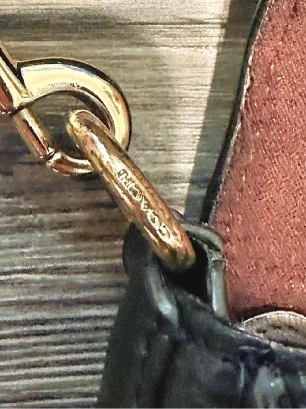 Coach Georgiana, black, pebble leather and gold hardware No: B2122-5493 - Picture 12 of 13